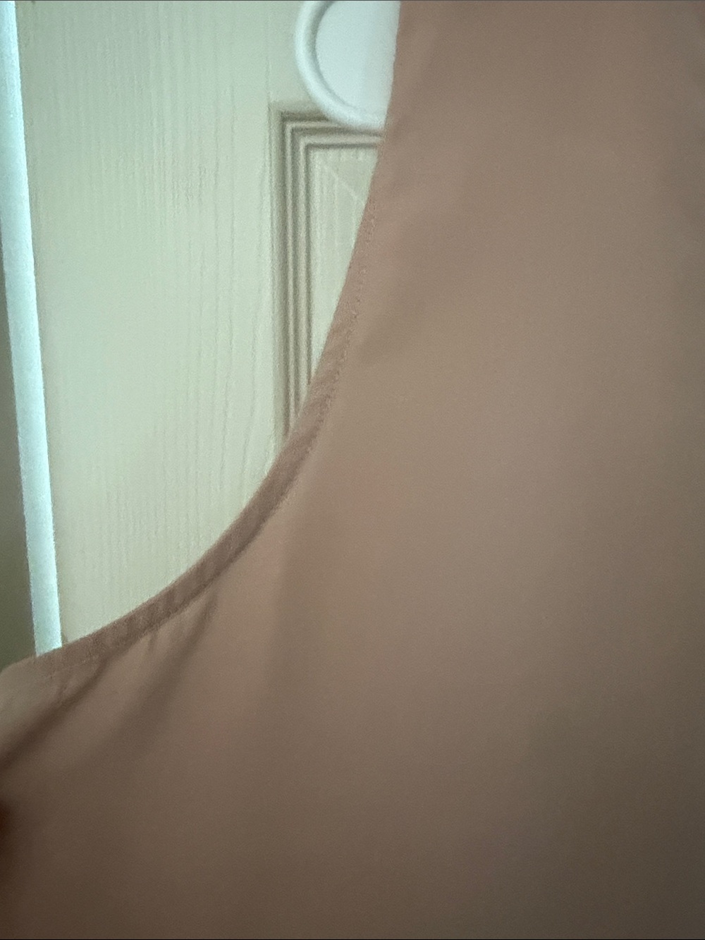 Rose & Olive Dusty Blush V-Neck Pleated Camisole - Picture 3 of 6
